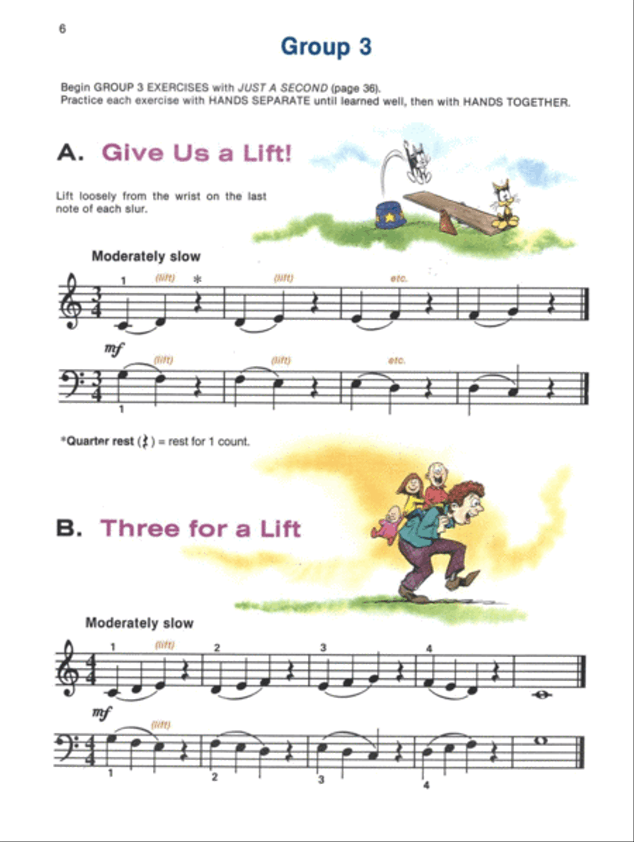 Alfred's Basic Piano Course Technic, Level 1A Piano Method scores gallery preview page 3
