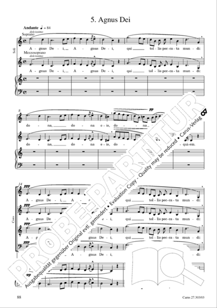 Messa da Requiem 4-Part scores gallery preview page 89