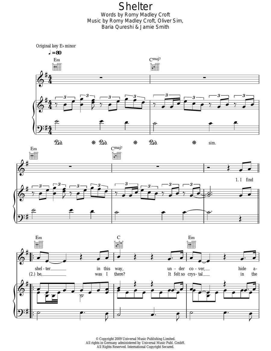 Shelter Acoustic Guitar scores gallery preview page 1