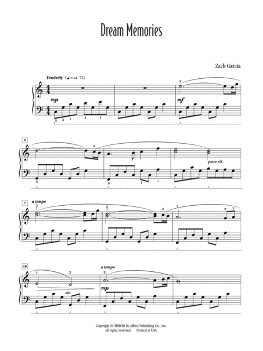 Dream Memories Dream Memories Piano Solo scores gallery preview page 2