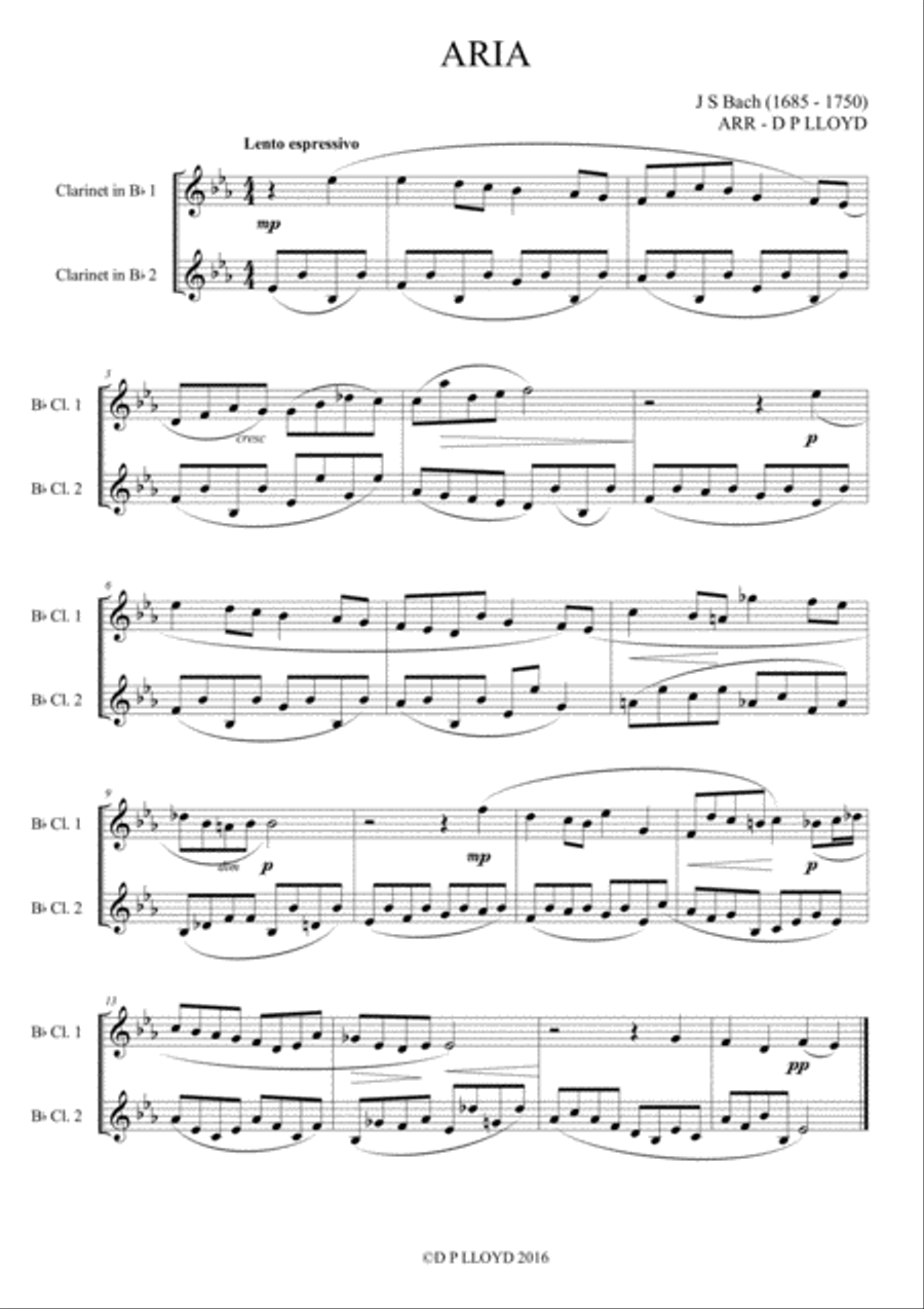 Clarinet duets - 10 Baroque duets - Volume 1 Clarinet Duet scores gallery preview page 5