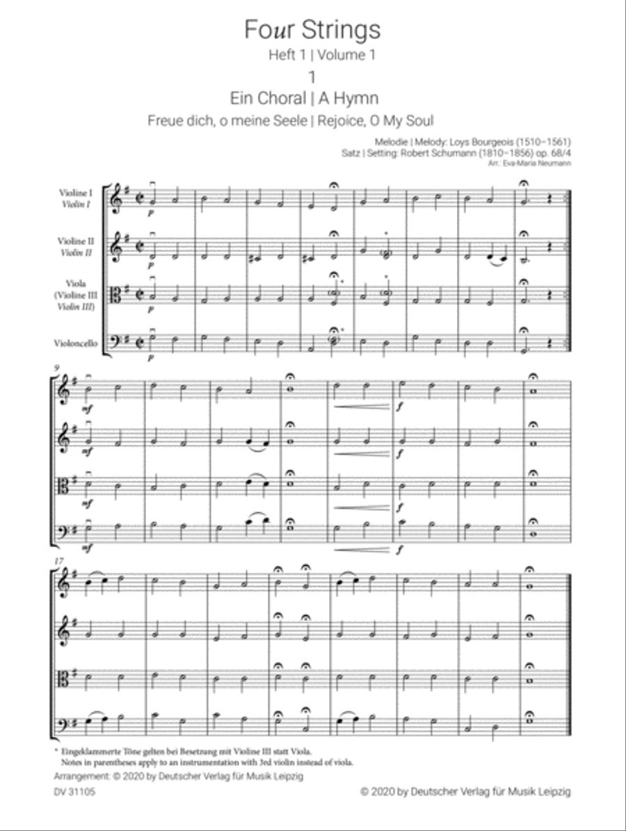Fo(u)r Strings String Quartet scores gallery preview page 2