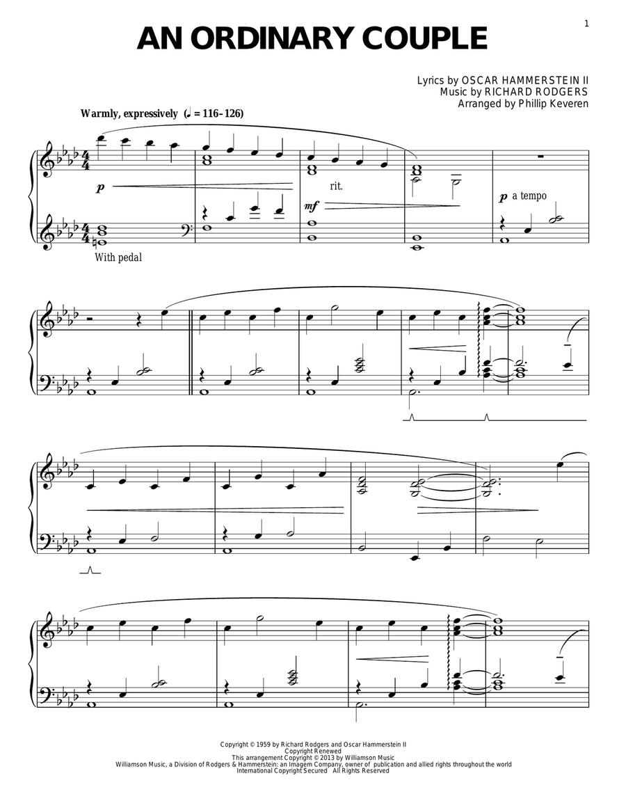 An Ordinary Couple (from The Sound Of Music) (arr. Phillip Keveren) Piano Solo scores gallery preview page 1