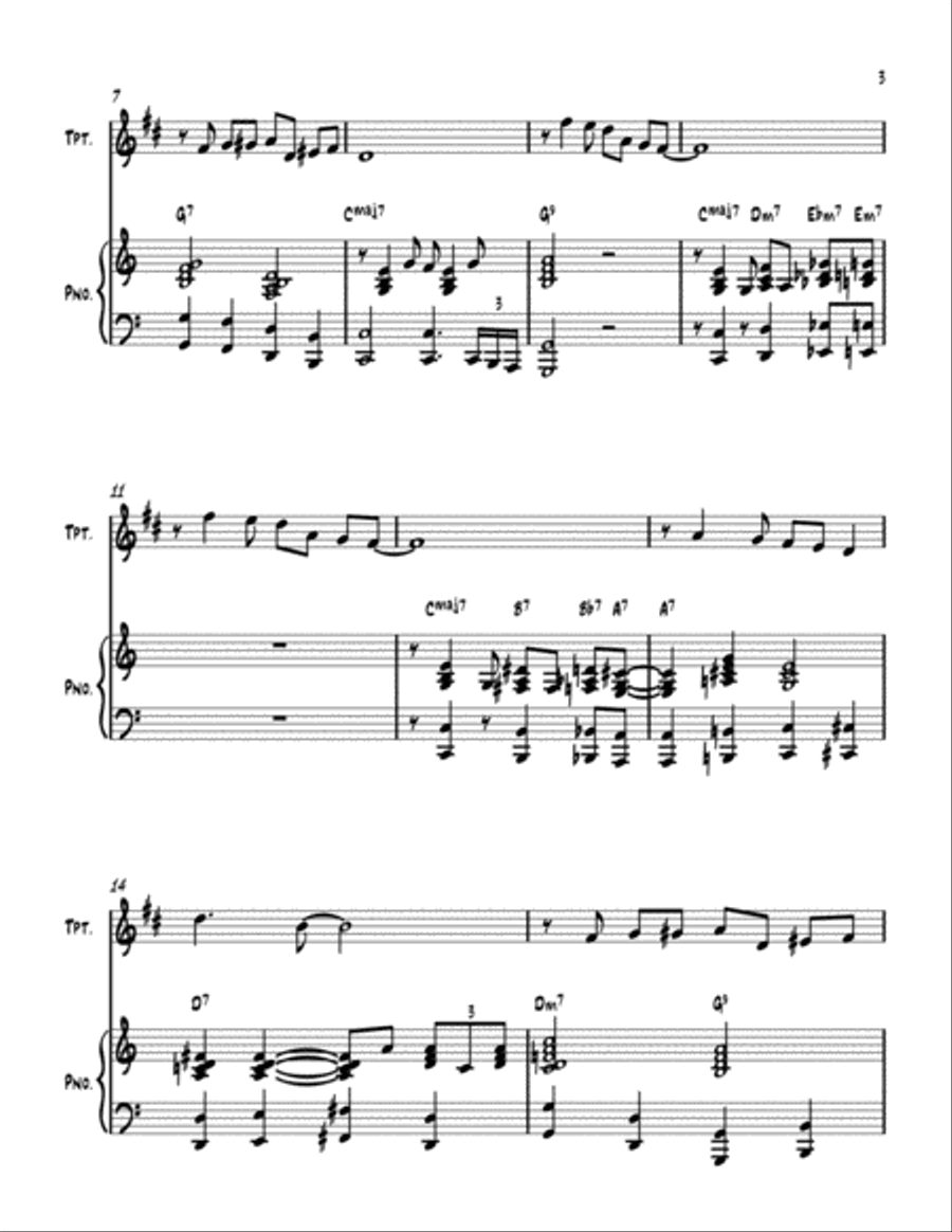 Don't Get Around Much Anymore Trumpet Solo scores gallery preview page 3