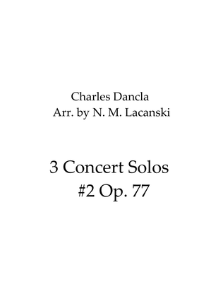 Book cover for 3 Concert Solos - #2 Op. 77