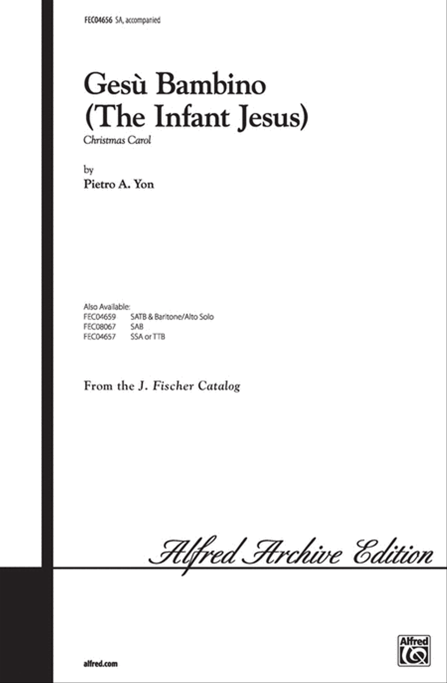 Gesu Bambino (The Infant Jesus) 2-Part scores gallery preview page 1