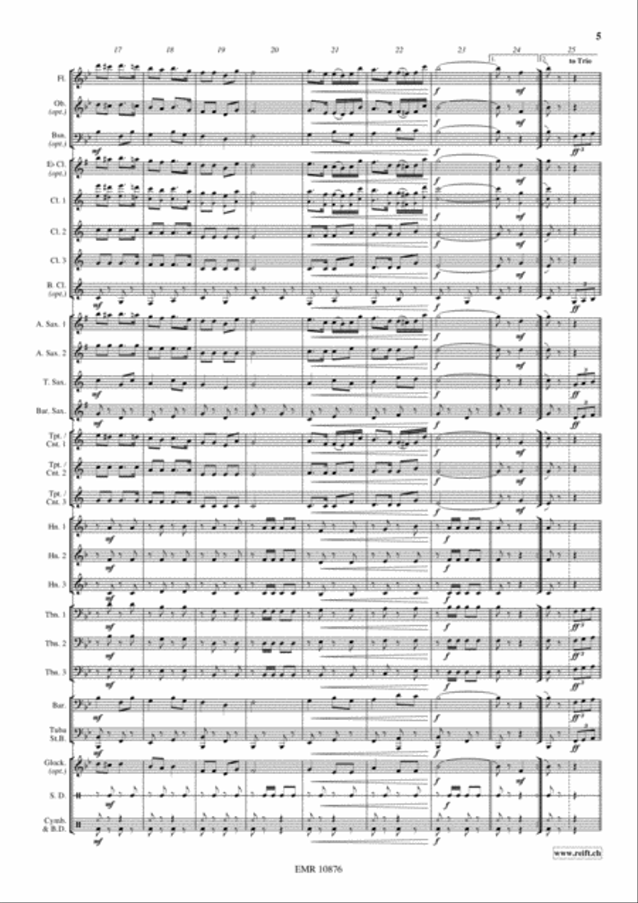 LLB-Marsch Concert Band scores gallery preview page 6