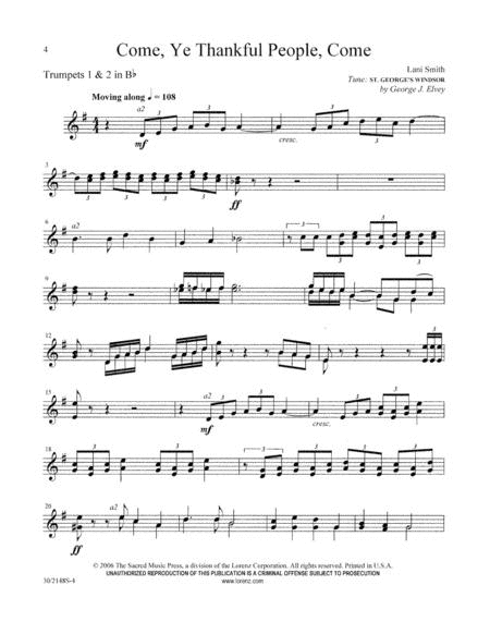 Fanfares and Finales for Congregational Singing - Brass and Timpani Parts by Lani Smith Set of Parts - Sheet Music