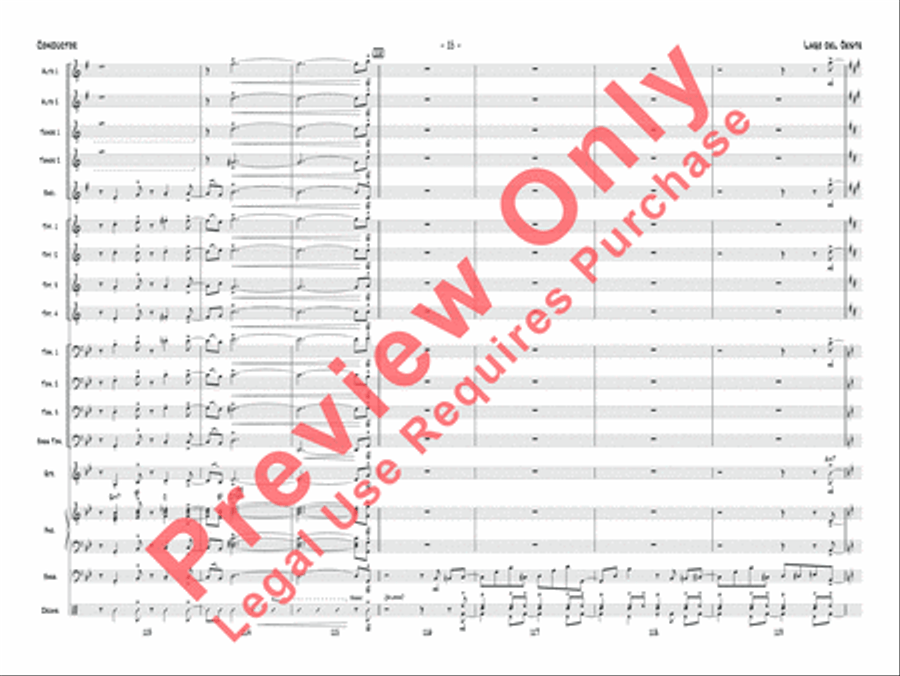 Lago del oeste Jazz Ensemble scores gallery preview page 18