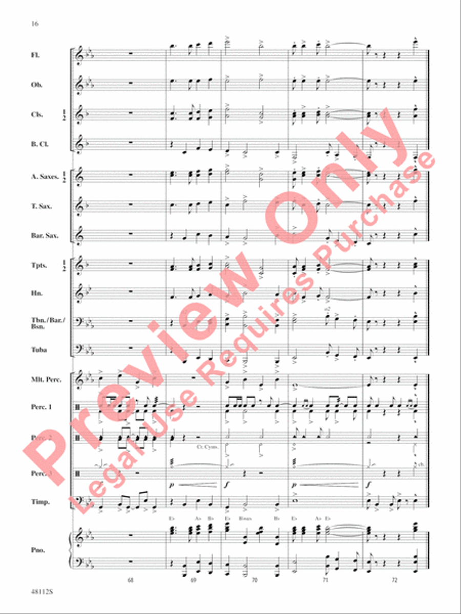 Zion March Zion March Concert Band scores gallery preview page 17