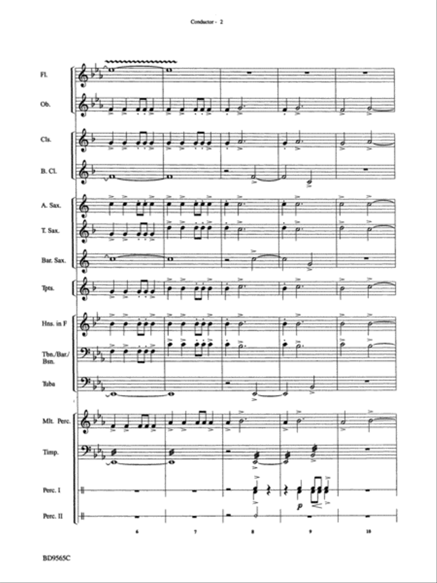 Liturgical Fanfare: Score Concert Band scores gallery preview page 4