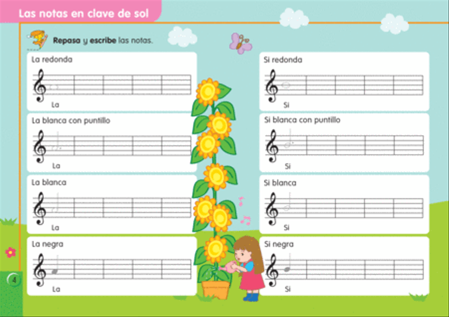 Teoria Musical para Ninos [Music Theory for Young Children], Book 2 Classroom Materials scores gallery preview page 5