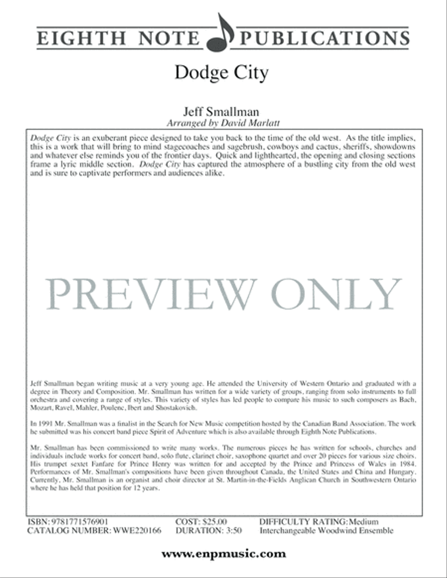 Dodge City Woodwind Ensemble scores gallery preview page 2