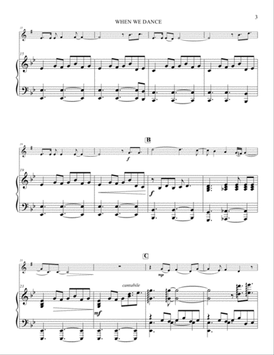 When We Dance Alto Saxophone scores gallery preview page 3