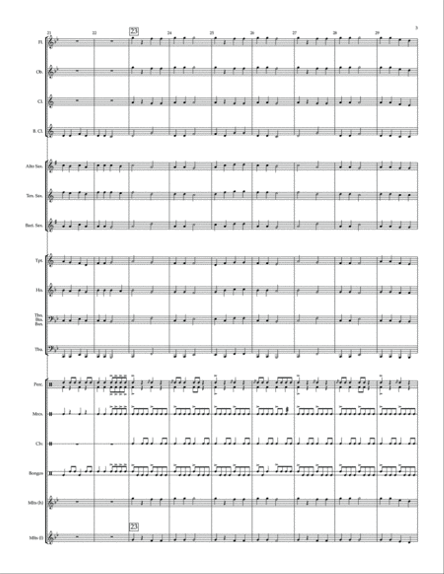 Amazon Explorers - for beginning band Concert Band scores gallery preview page 6