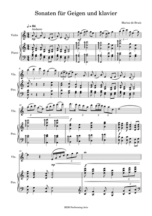 Sonata for violin and Piano full Score