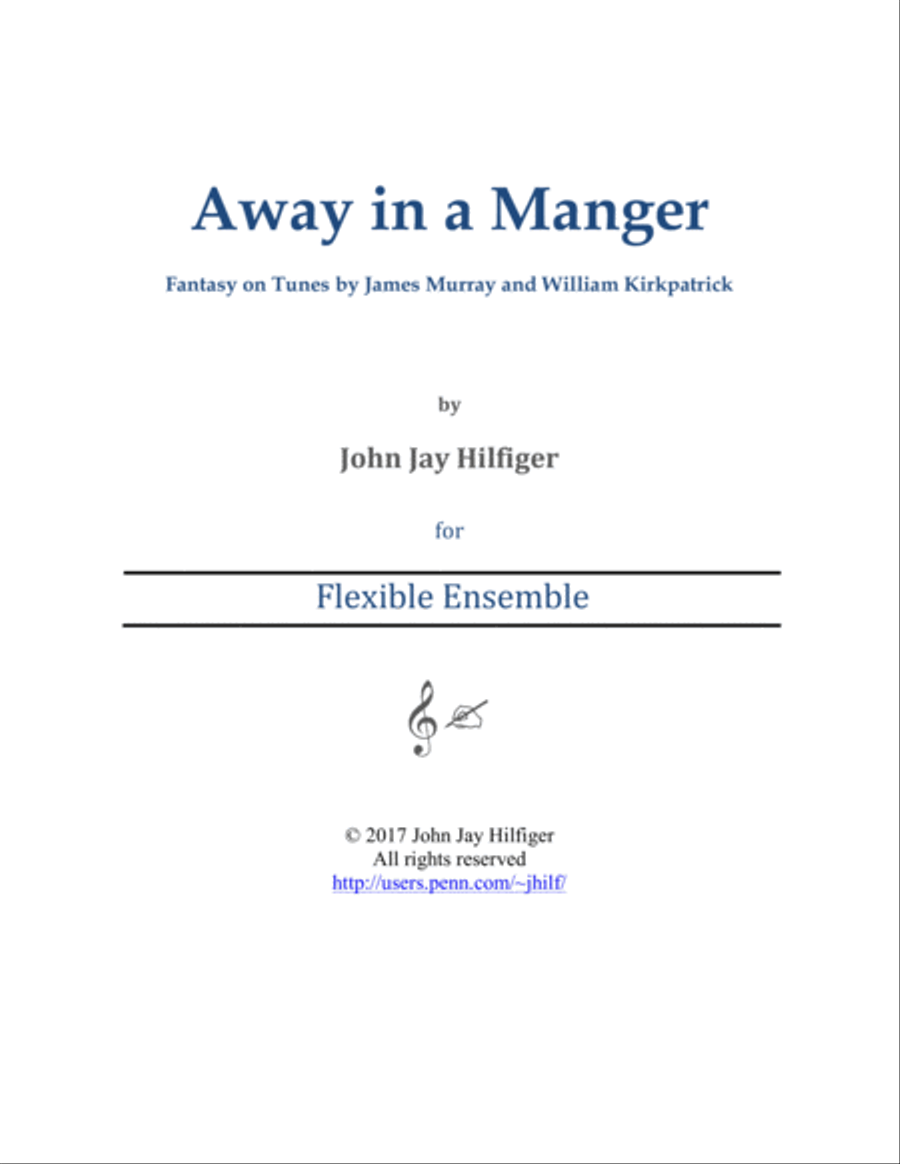 Away in a Manger: Fantasy on Tunes by James Murray and William Kirkpatrick Full Orchestra scores gallery preview page 1