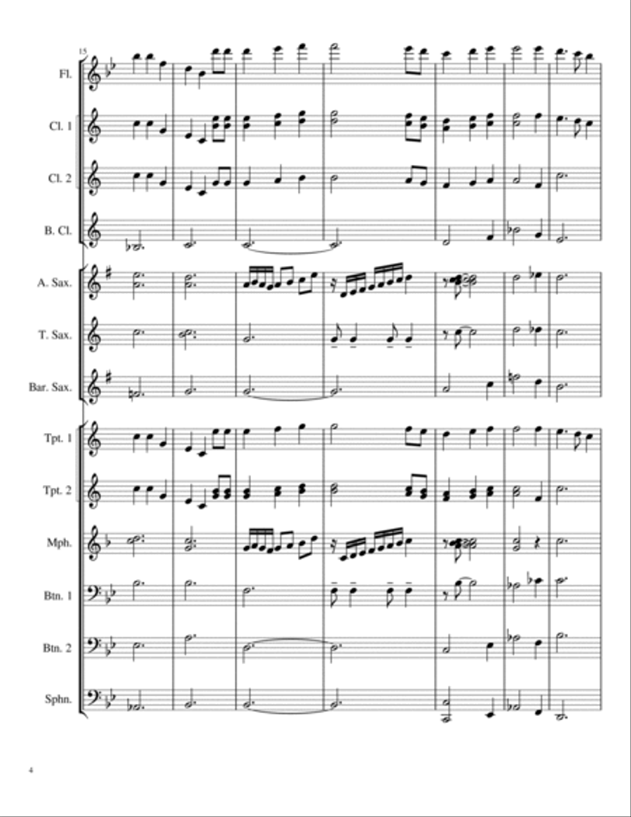 Star Spangled Banner Star Spangled Banner Marching Band scores gallery preview page 4