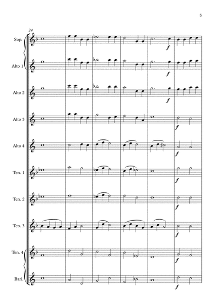 Psyche Up The Band - Hymn. Saxophone choir image number null