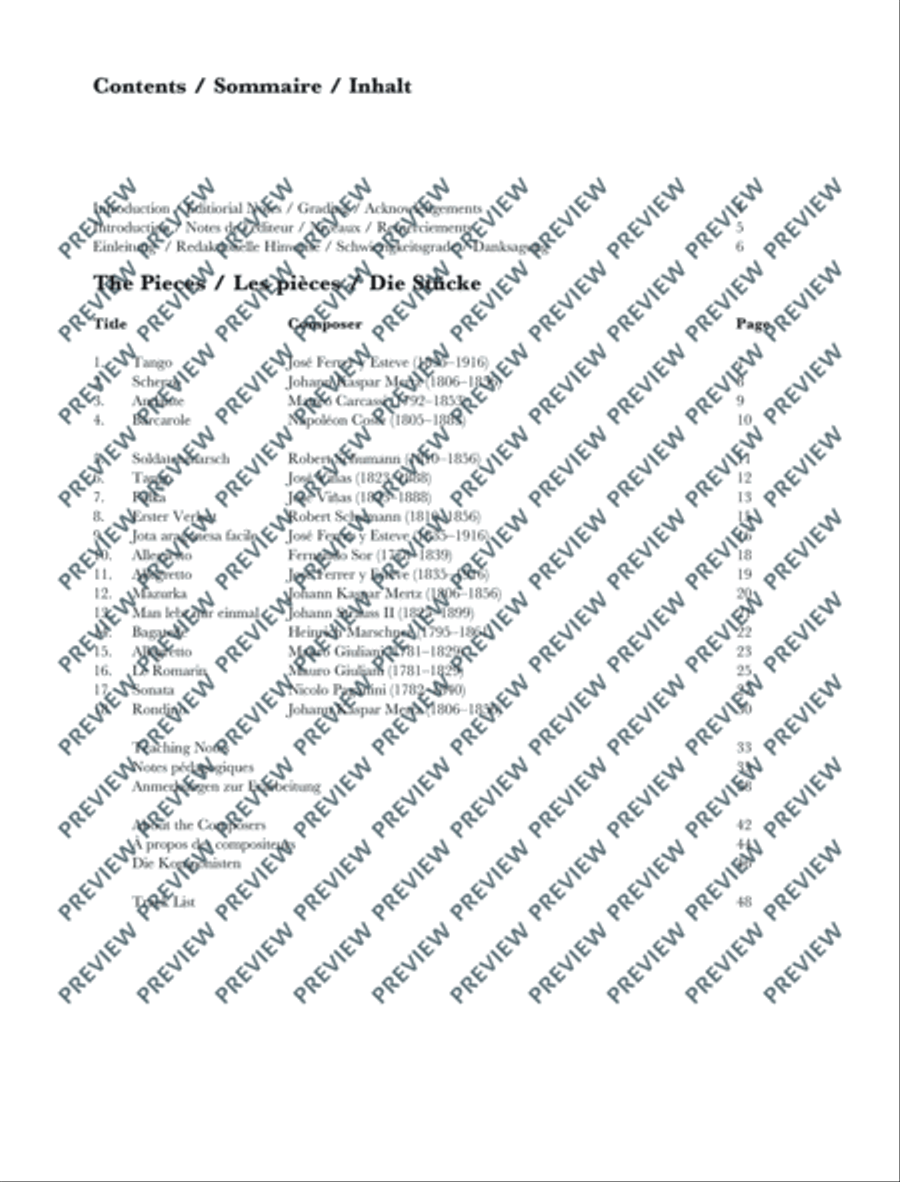 Romantic Guitar Anthology Classical Guitar scores gallery preview page 4