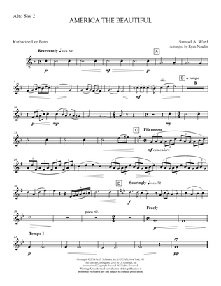 America, the Beautiful - Eb Alto Sax 2