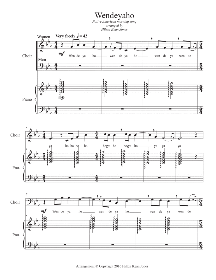 Wendeyaho 2-Part scores gallery preview page 1