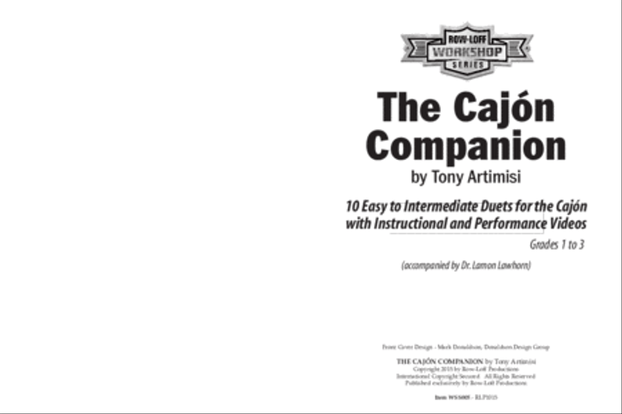 The Cajon Companion - A Collection of 10 Cajon Duets / Grades 1 - 3 Collection / Songbook scores gallery preview page 2