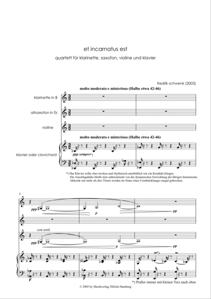 et incarnatus est Small Ensemble scores gallery preview page 3