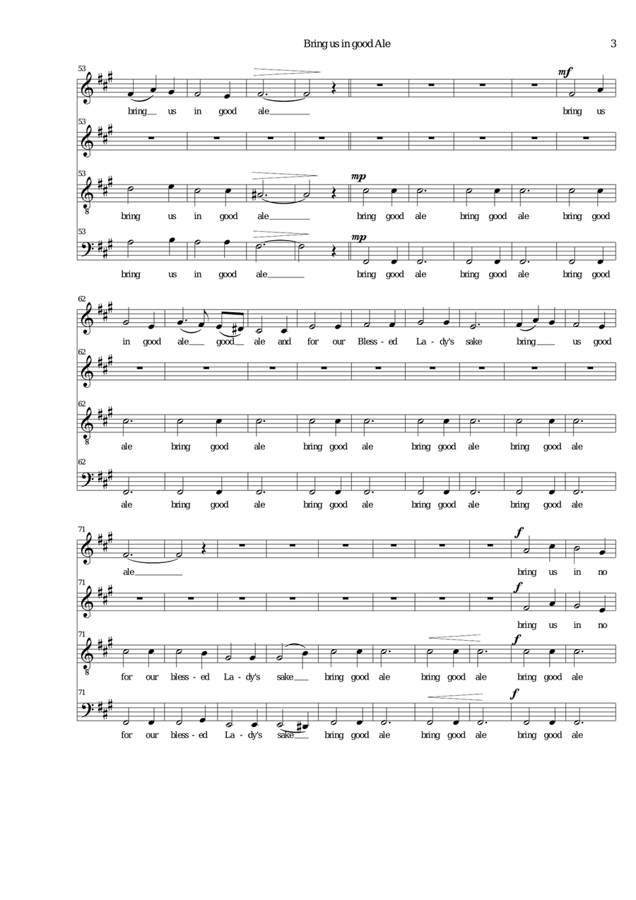 Bring us in good ale AATB version (men's voices) TB scores gallery preview page 3
