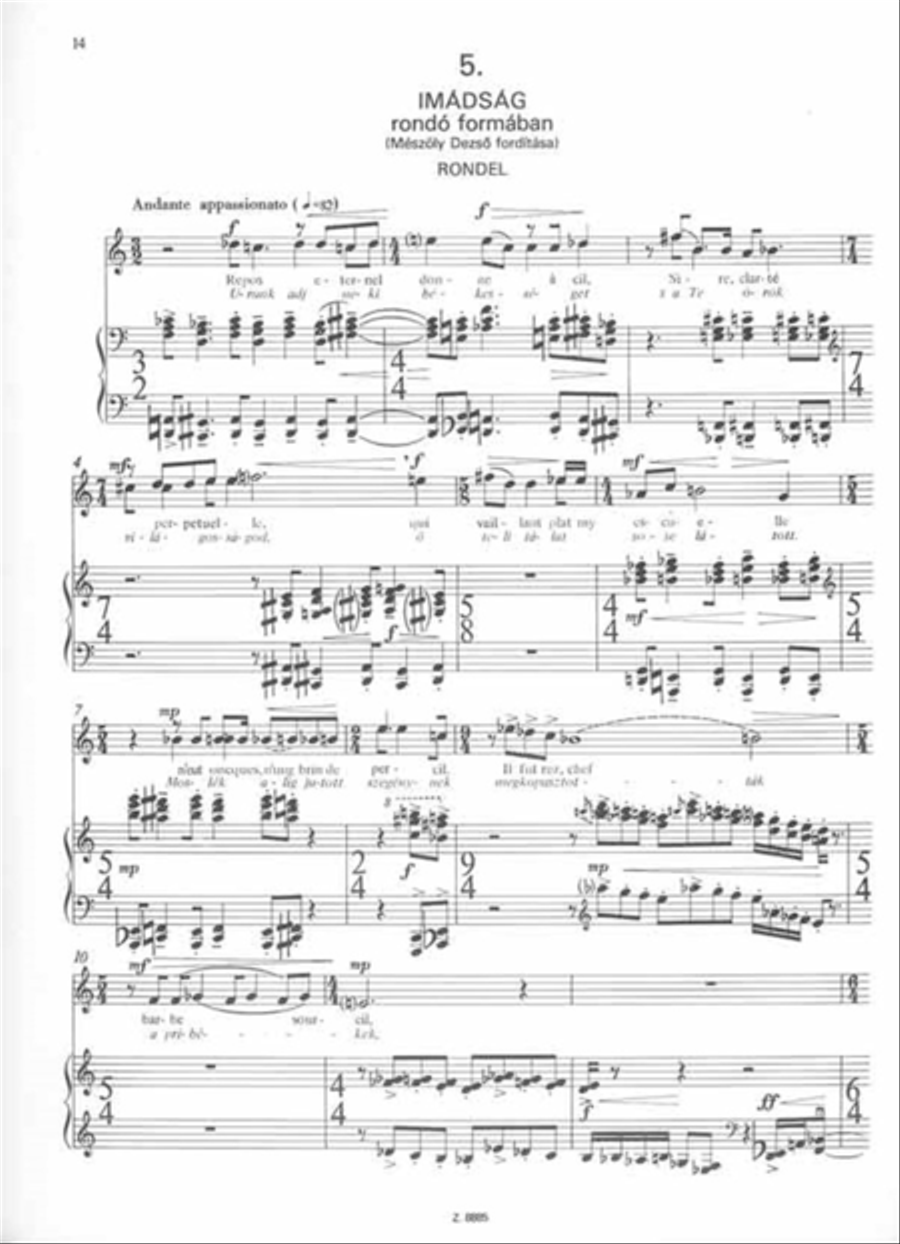 Fünf Villon-Portrait Voice Solo scores gallery preview page 4