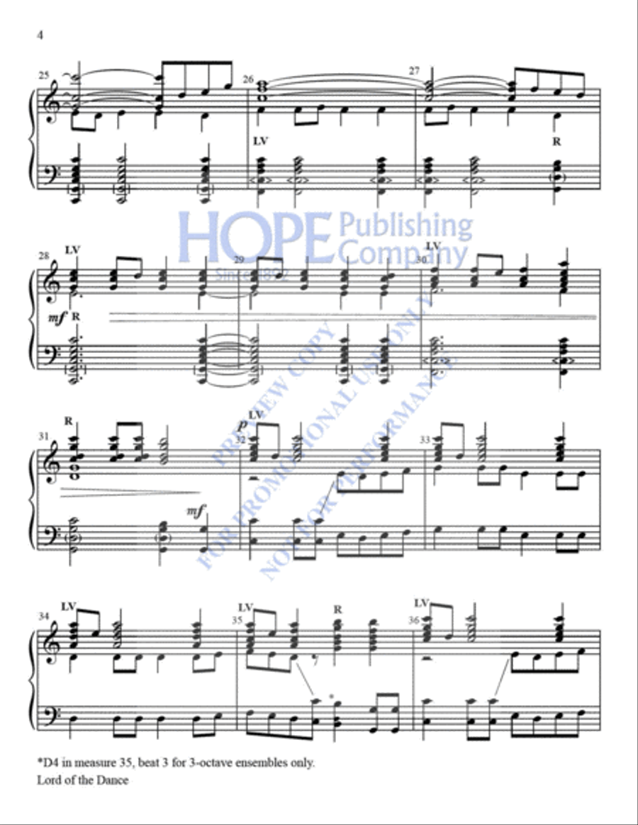 Lord of the Dance Lord of the Dance 5-Octaves scores gallery preview page 5
