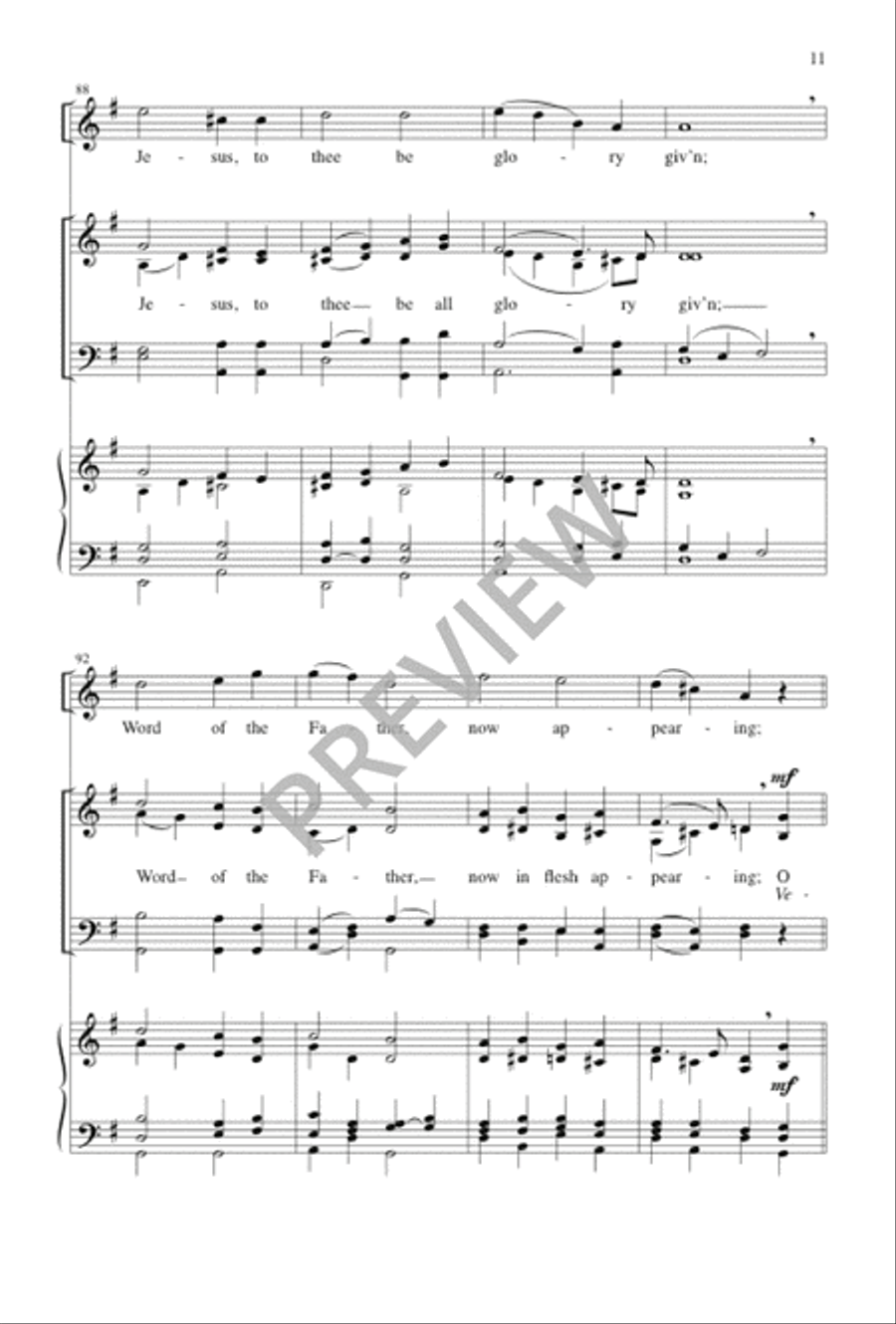 O Come, All Ye Faithful 4-Part scores gallery preview page 12