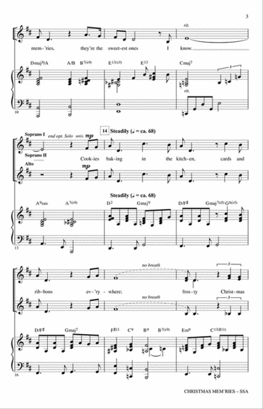 Christmas Mem'ries SSA scores gallery preview page 3