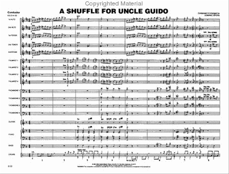 A Shuffle for Uncle Guido Jazz Ensemble scores gallery preview page 2