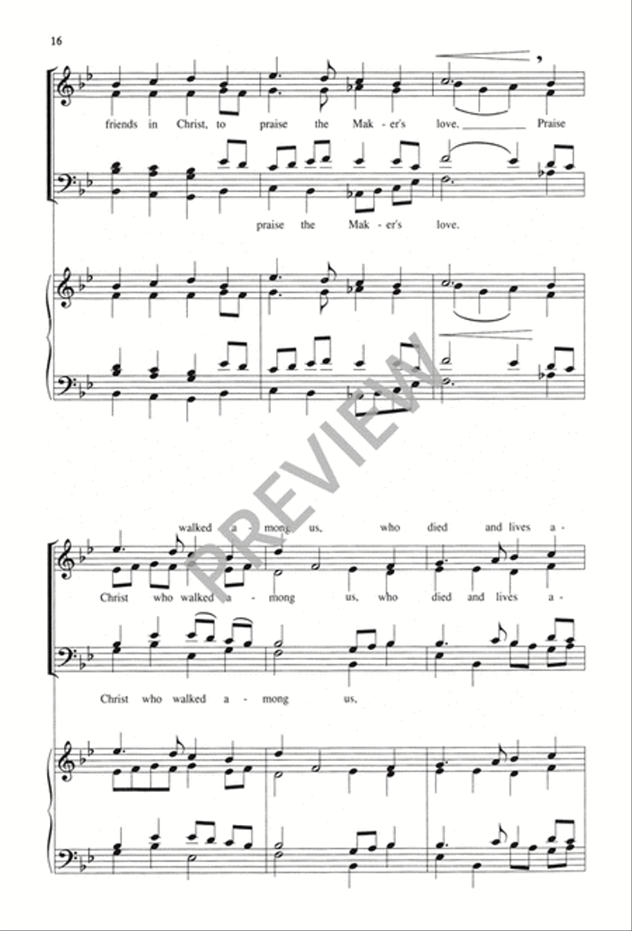 Hymn of Thanksgiving 4-Part scores gallery preview page 17