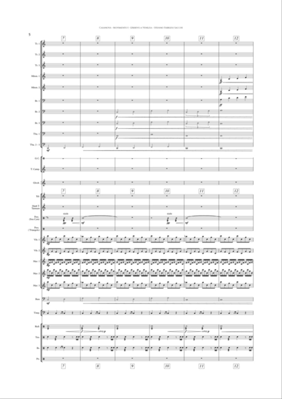 Giacomo Casanova - Collector Edition - Study Score Marching Band scores gallery preview page 5
