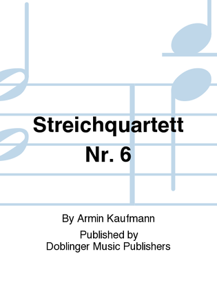 Book cover for Streichquartett Nr. 6