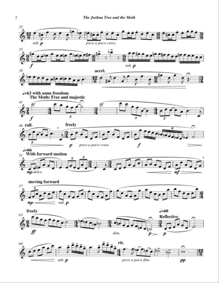Three Desert Fables for solo oboe Oboe Solo scores gallery preview page 5
