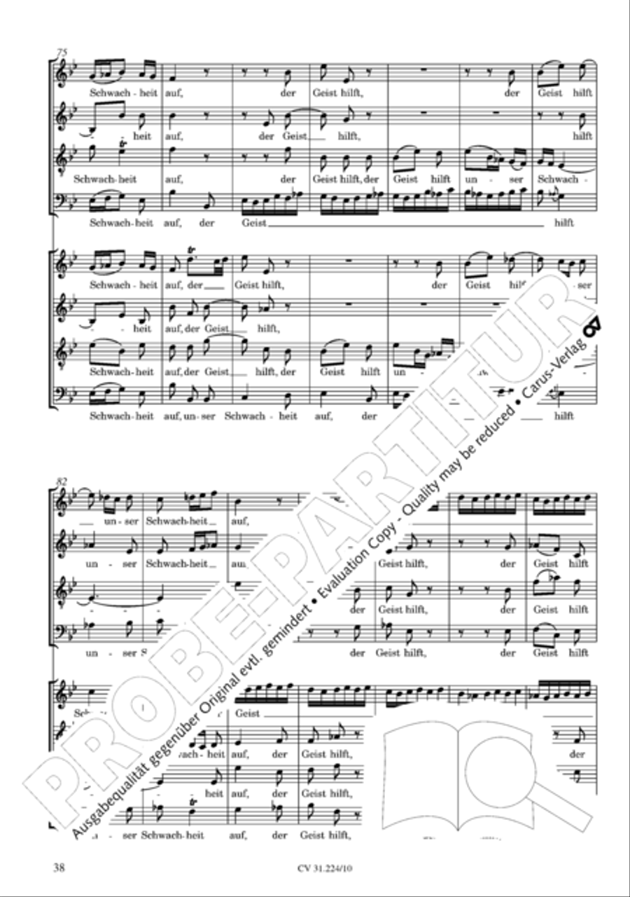The complete motets (without Bc) Choir scores gallery preview page 45