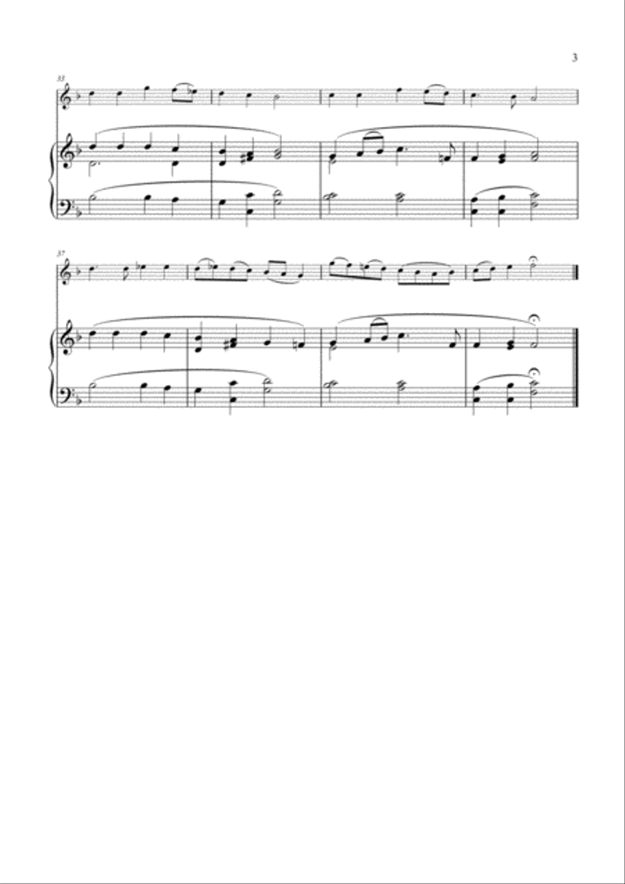 Three Christmas Carols for Violin Violin Solo scores gallery preview page 3