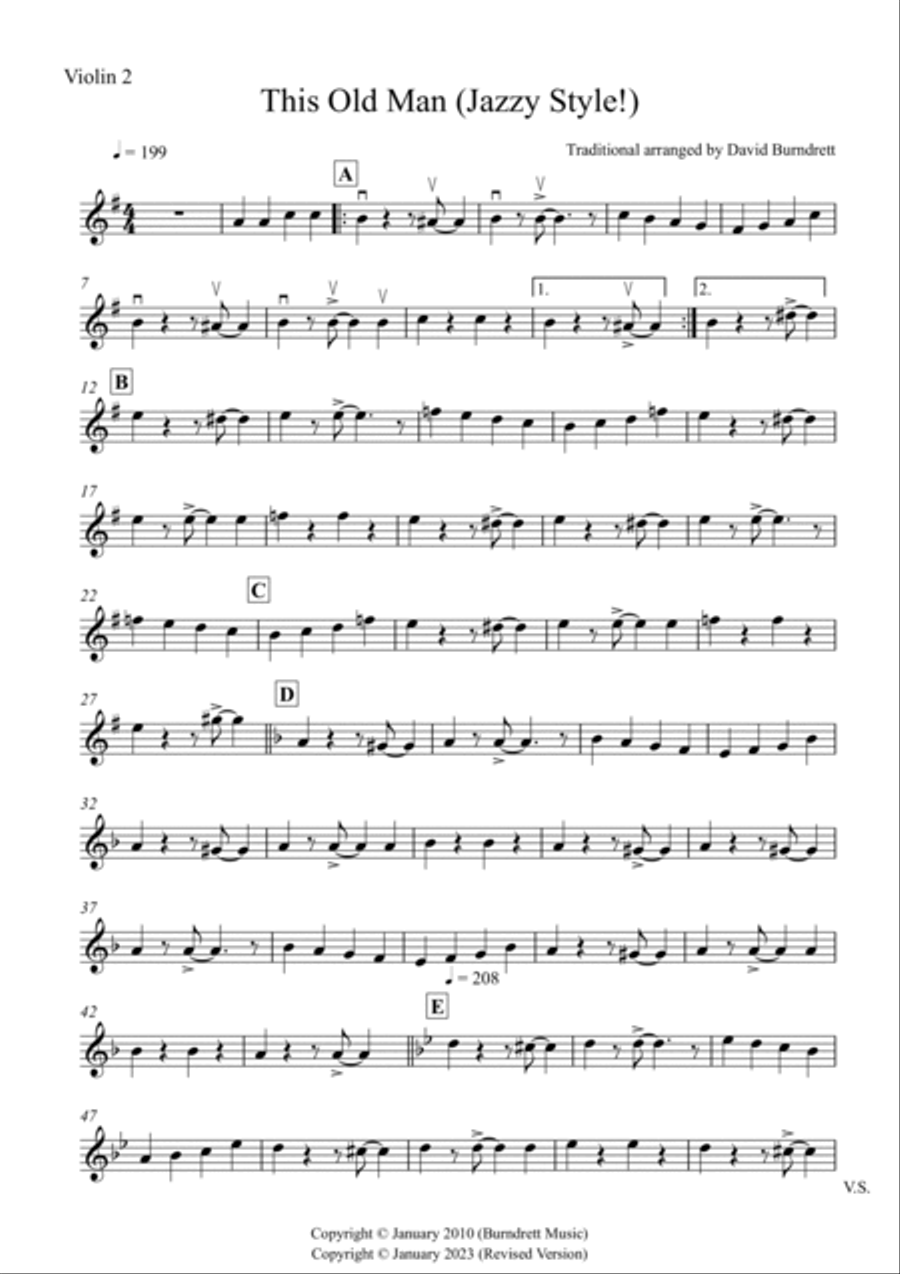 This Old Man (Jazzy Style!) for String Orchestra String Orchestra scores gallery preview page 5