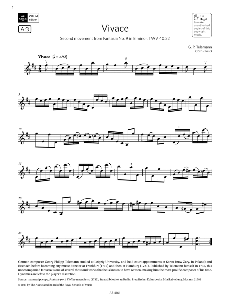 Vivace violin clearance
