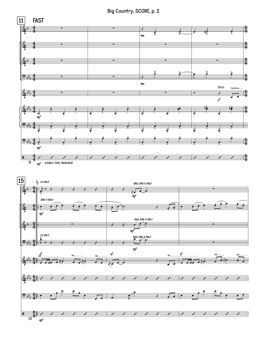 Big Country Jazz Ensemble scores gallery preview page 2