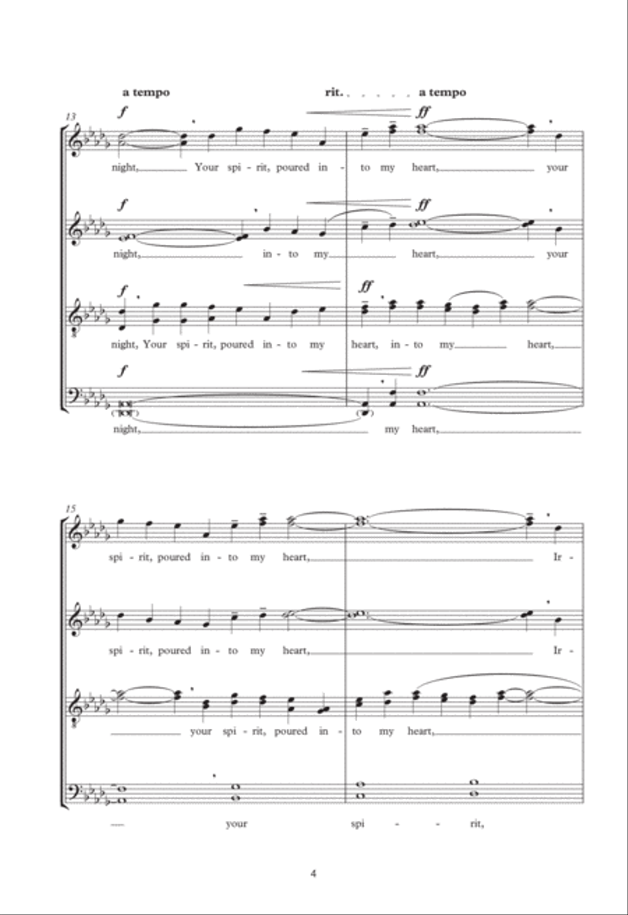 Your Gentleness, O God Of Grace 4-Part scores gallery preview page 4
