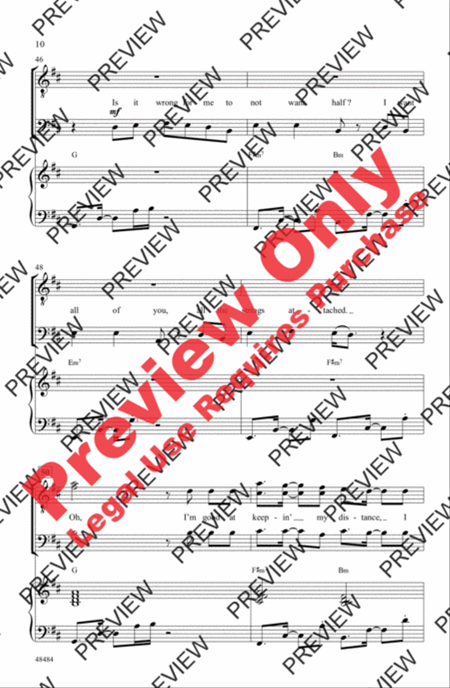 If I Can't Have You Men's Choir scores gallery preview page 10