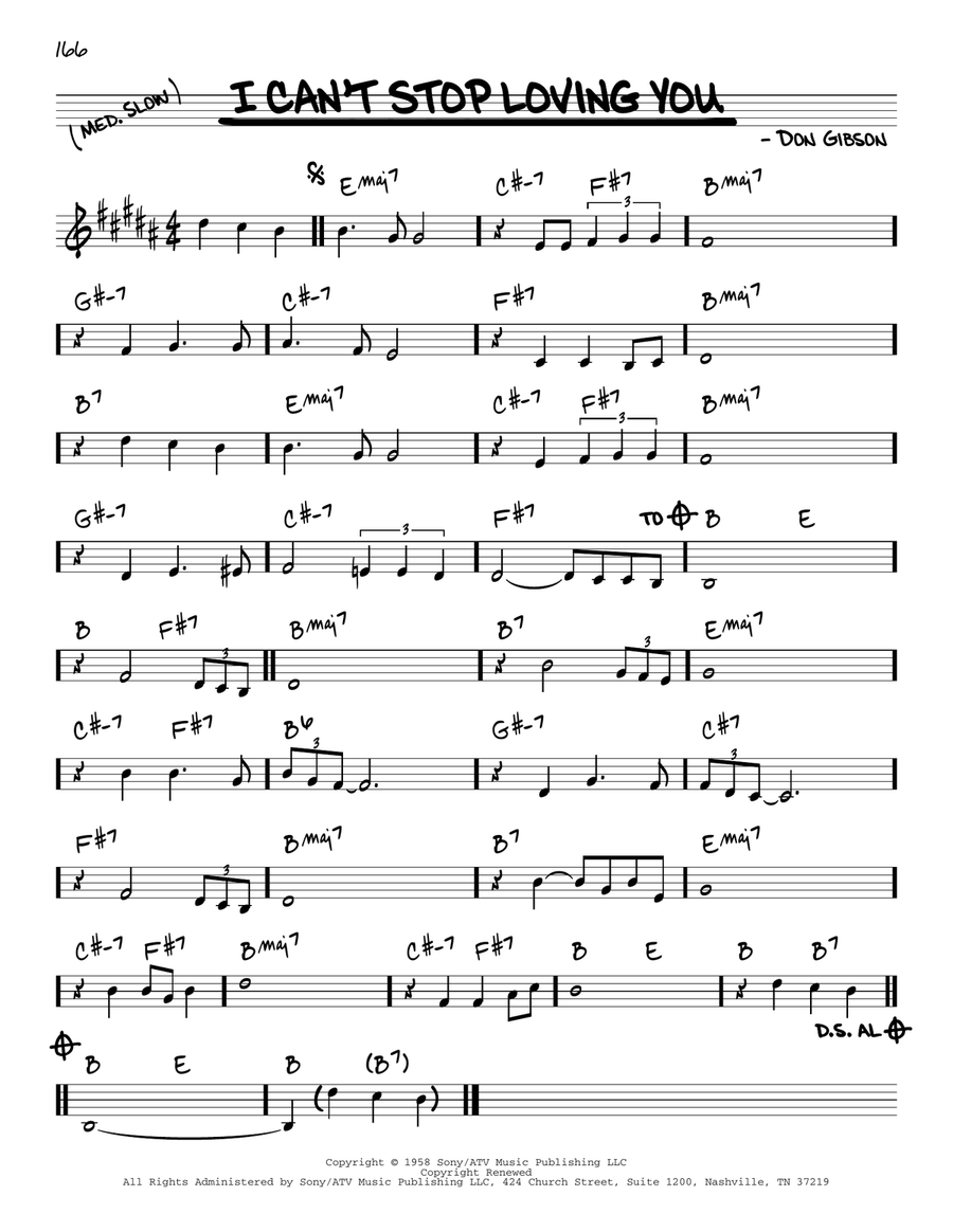 I Can't Stop Loving You Piano scores gallery preview page 1