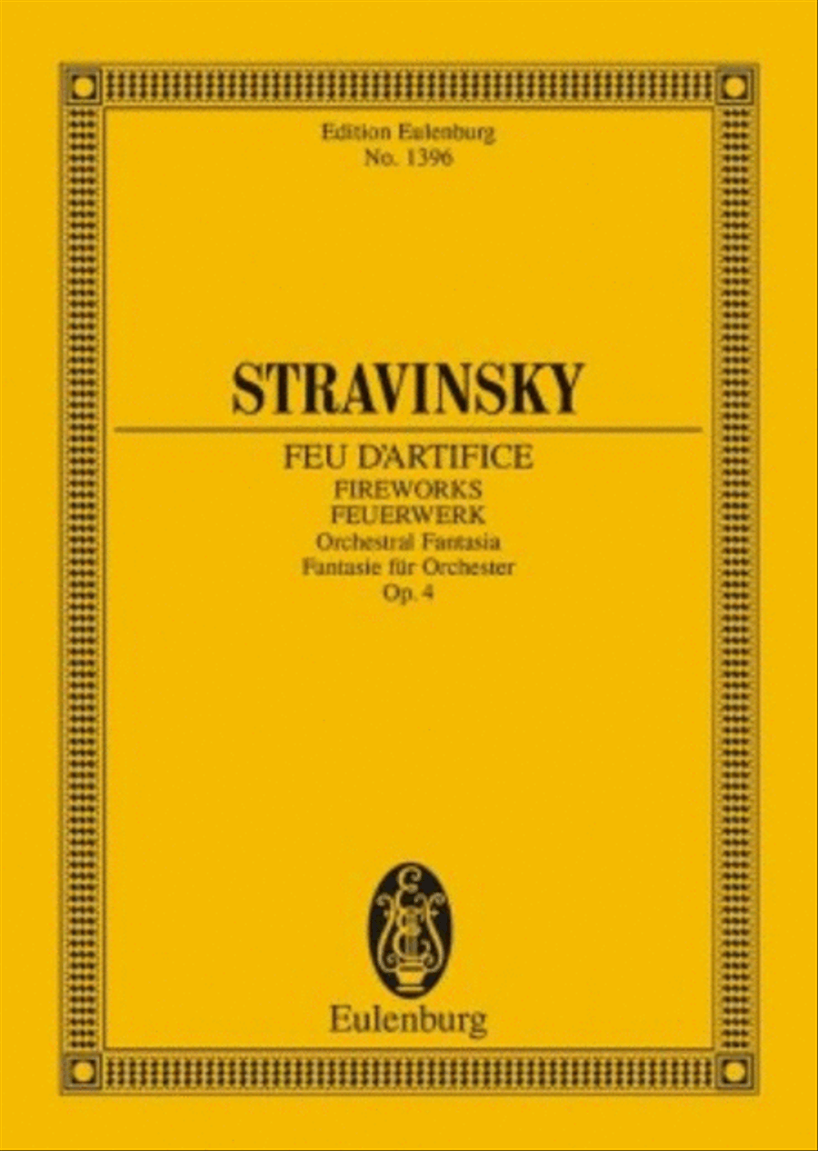 Fireworks, Op. 4 Orchestra scores gallery preview page 1