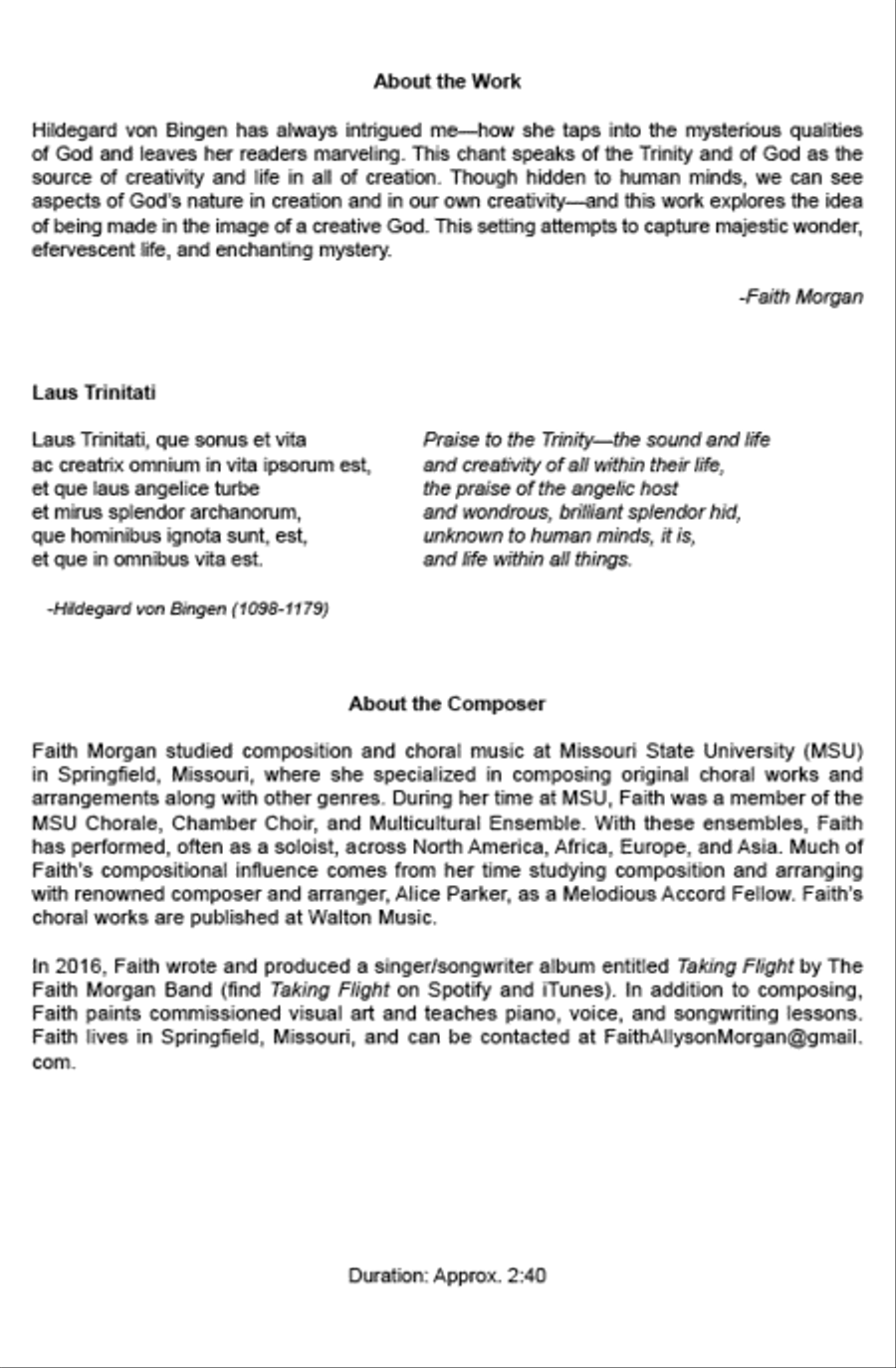 Laus Trinitati (TTBB) Laus Trinitati (TTBB) TTBB scores gallery preview page 10