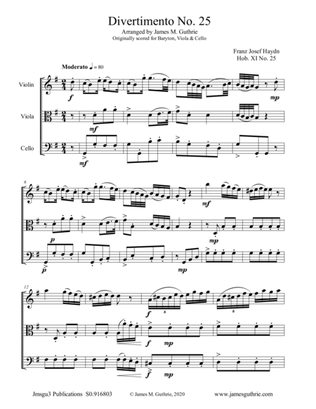 Haydn: Three String Trios