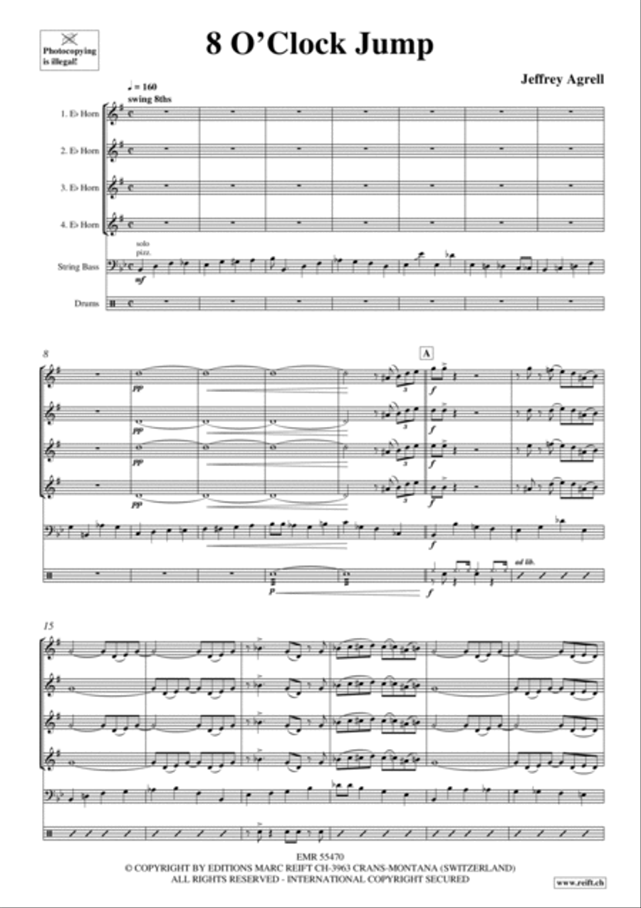 8 O' Clock Jump Horn scores gallery preview page 3